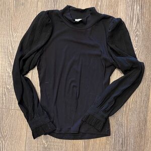 Heartloom Black Long Sleeve Top